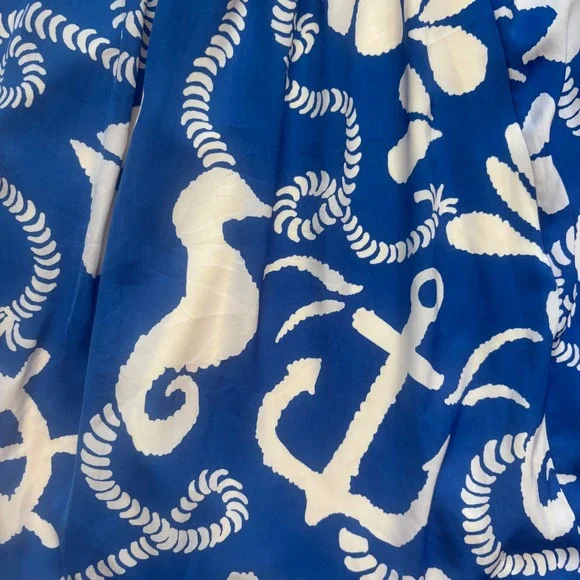 Lilly Pulitzer Dock Hopper Caldwell Dress Strapless Hi-Lo Nautical Summer Size S - Picture 10 of 11
